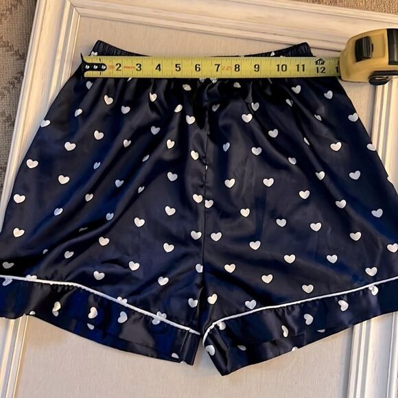 Swomog navy satin pajama set w white stars. M NWOT - Picture 8 of 8